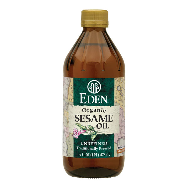 Eden Organic Sesame Oil, Unrefined, Extra Virgin, Traditionally Pressed, 16 fl oz