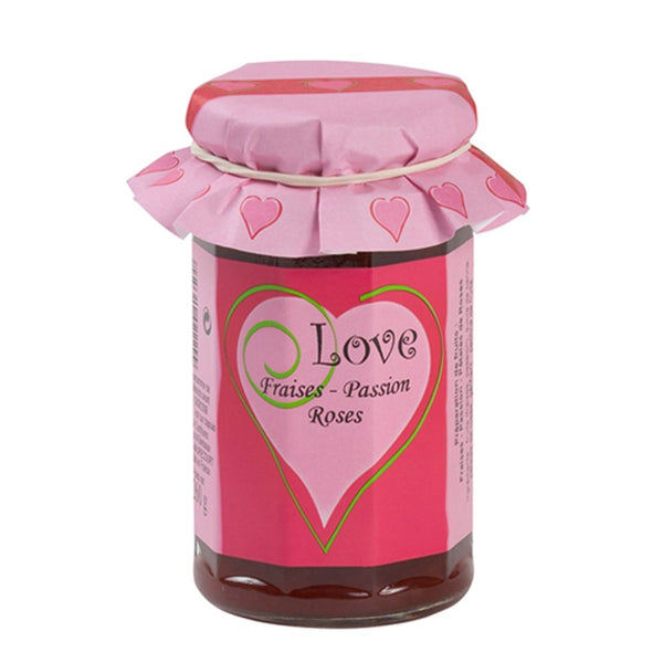 Les Confitures a l'Ancienne Andressy Love Jam - Passion Fruit, Strawberry & Rose