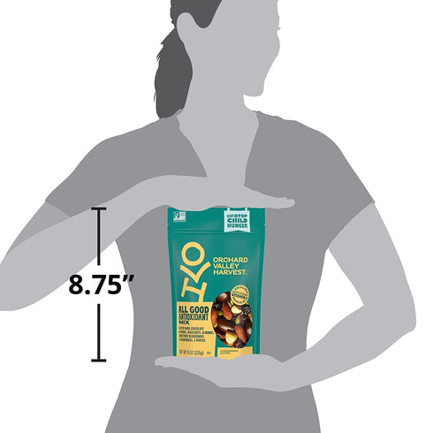 1 (Pack 8), Orchard Valley Harvest Antioxidant Mix, Ounce Bags of Almonds, Cranberries, Blueberries, Cashews
