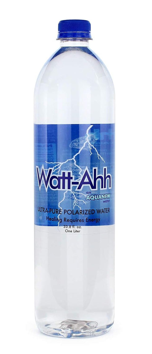 Watt-Ahh an AquaNew Water 12-1 AquaNew's Watt-Ahh - Premium Polarized Water for Energy and Health - Case of Liter