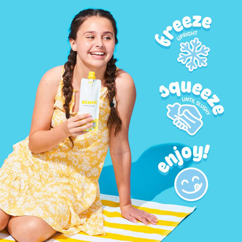 Frozen 3-ounce 12 Pack Scoot Lemonade Original Lemon Shelf-stable Pouches of Classic Lemon Flavor Lemonade, Ready