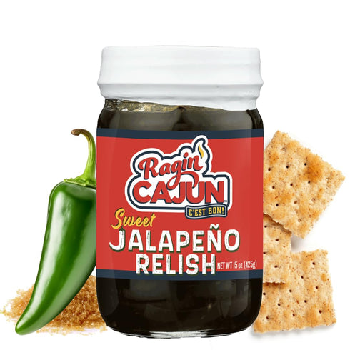 Pack 14 oz (2) 15 oz (2), Jalapeo Variety - Candied Jalapeo Slices + Sweet Jalapeo Relish Louisiana Condiments by