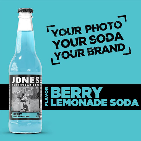 12-Pack 100% 12 Oz Jones Soda Co. Berry Lemonade Flavor | | The Original Craft Soda | Made with Pure, Cane Sugar | Pop