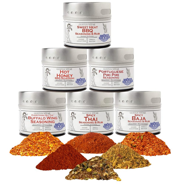 Red Hot Wings Seasoning Set | Authentic Small Batch Seasoning Mixes For