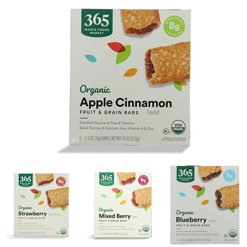 365 by Whole Foods Market Organic Cereal Bars Variety Pack - Apple,