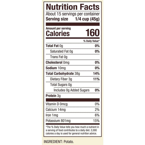 24 Oz, Pack 1 Bobs Red Mill Flour Gluten Free Potato