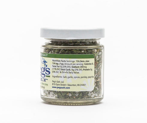 Peg's Salt (Original) 3.75 oz Gourmet Seasoned Salt for Every Meal - No MSG, No Sugar or Fillers