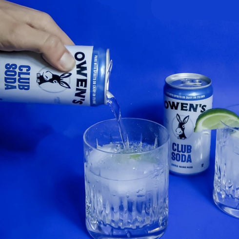 4 Pack 750ml Owens Craft Mixers | Club Soda | Handcrafted in the USA with Premium Ingredients | Vegan & Gluten-Free
