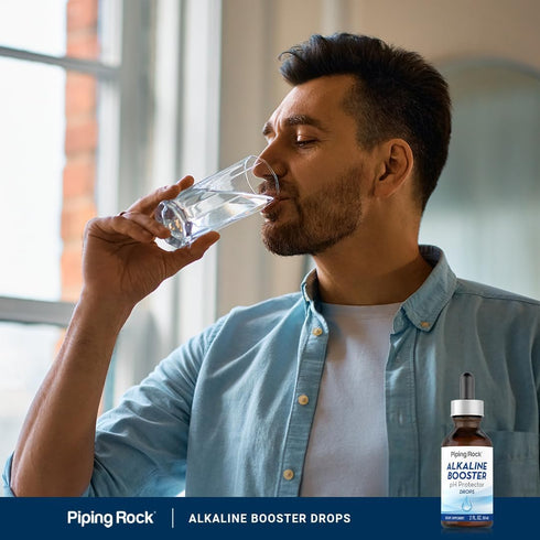 2 Oz Piping Rock Alkaline Booster Drops | Fl | Liquid Supplement | Non-GMO, Gluten Free