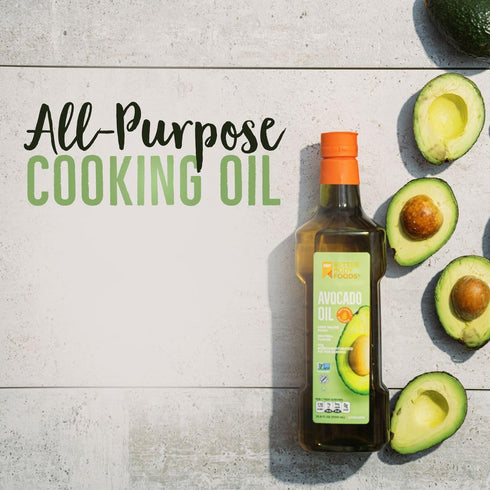 BetterBody Foods Refined Avocado Oil, Non-GMO Cooking Oil, Keto and Paleo Friendly, 500 mL