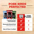4505 14 7 Meats Tajin, Chicharrones, Fried Pork Rinds, Keto Certified, Family Size Bag, Servings, Ounce Bag