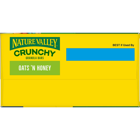 30 22.35 oz (15 Nature Valley Crunchy Granola Bars, Oats 'n Honey, Ct, Pouches)