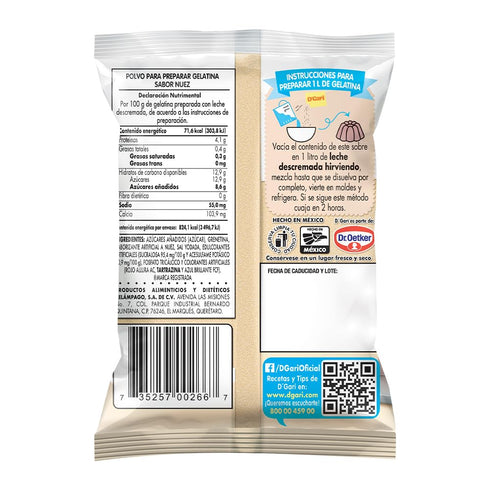 D'Gari Gelatin Dessert Walnut - 5 Pack (WALNUT)