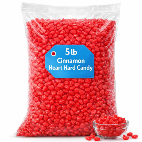 Triplenet Pricing Cinnamon Heart Hard Candy 5 lb Bulk Bag Spicy Sweet Red Cinnamon
