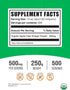500mg 250g (8.8 oz) (Pack 1) BulkSupplements.com Organic Apple Cider Vinegar Powder - Apple Cider Vinegar Supplement