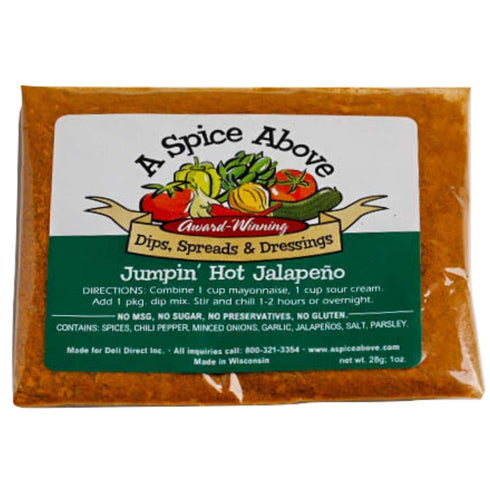 Bek Brands 8 Pack Packets A Spice Above Variety of Dips, Gluten Free, Mixed Seasonings for Easy, Quck-to-Make Appetizer