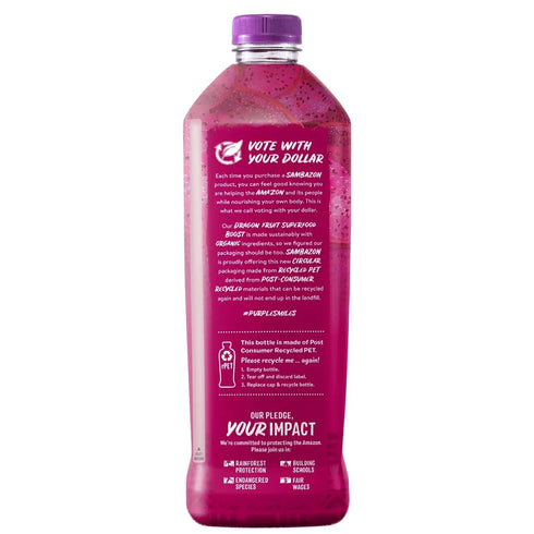 64 Sambazon Oraganic Dragon Fruit Berry Ginger Blend Juice, Ounce