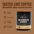 YEGE 6 Immunity30 Mushroom Coffee Organic, Mushroom Blend Cordyceps, Reish, King Trumpet, Shitake, Turkey Tail, Lions