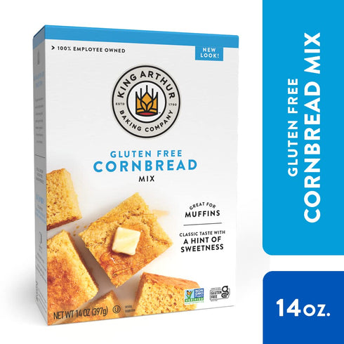 14 (Pack 6) King Arthur Gluten-Free Cornbread and Muffin Mix, Ounces