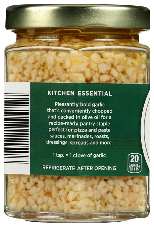 6 Oz (Pack 3) Delallo Fine Chopped Garlic in Pure Olive Oil