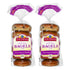 Toufayan Cinnamon Raisin PreSliced Bagels Vegan, Kosher, 2 Packs (12 Bagels Total),