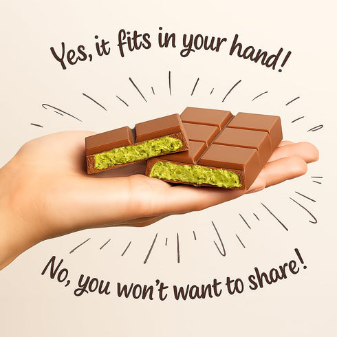 2 PACK 6.34 Oz, 180g) Dubai Chocolate Bar Pistachio, Milk Chocolate Bar with Pistachio Cream and Kataifi (Total