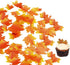 50 pcs Edible Fall Leaves Gold Leaf Cake Topper, Maple Leaves Cake Decorations for Party Cupcake
