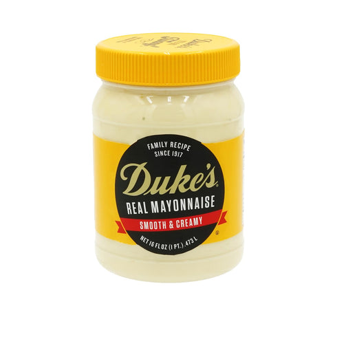 Dukes Real Mayonnaise Jar Original Smooth & Creamy Taste, 16 Ounce (Pack
