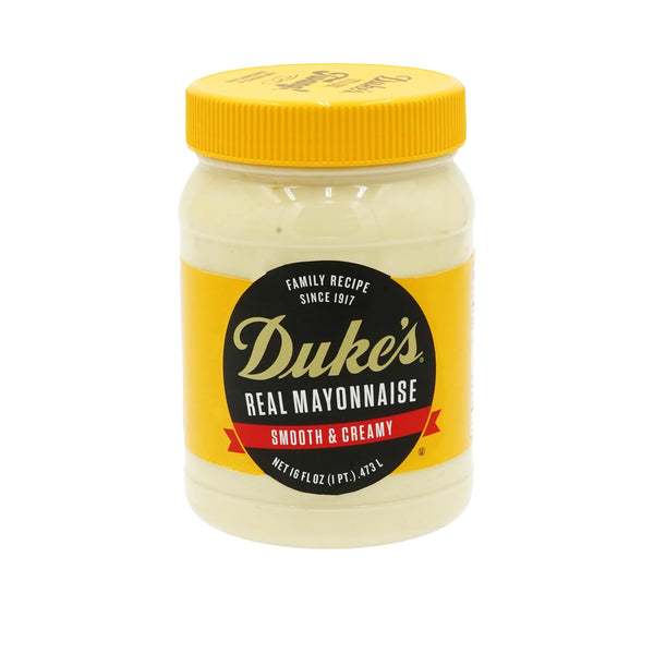 Dukes Real Mayonnaise Jar Original Smooth & Creamy Taste, 16 Ounce (Pack
