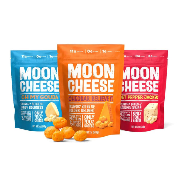 Moon Cheese Bites Bundle, Cheddar Believe It, Oh My Gouda & Get