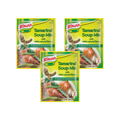 Knorr Tamarind Soup Mix (Sinigang sa Sampalok), 1.41oz (40g), 3 Pack
