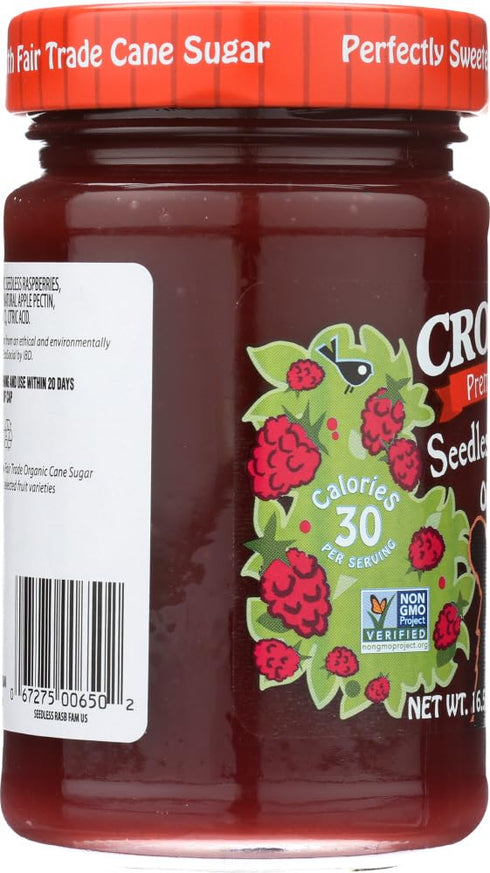 16.5 oz 6 Crofters Fruit Spread - Organic - Premium - Raspberry - - case