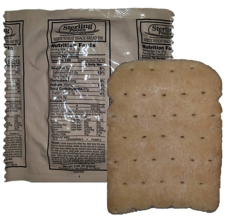 12 Pack MRE Breads, Bagels & Tortillas (MRE White Wheat Bread)