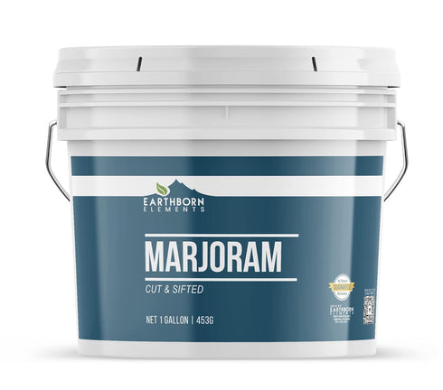 Earthborn Elements Marjoram, 1 Gallon Bucket, Cut & Sifted Versatile Herb
