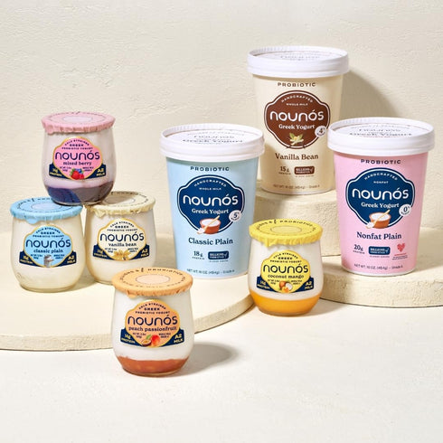 Nounos Creamery 16 OZ Vanilla Bean Greek Yogurt
