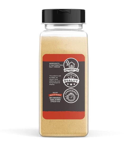 14 oz Birch & Meadow of Malt Vinegar Powder, Zesty Seasoning, Sweet & Tangy