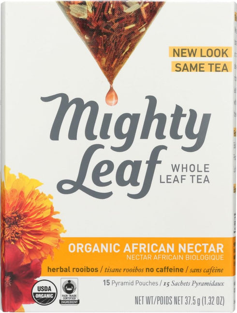 Mighty Leaf Organic African Nectar Rooibos Herbal Tea 45 Count (3 Packs