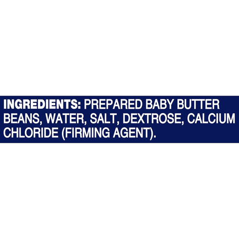 15.5 oz BUSH'S BEST Canned Baby Butter Beans, Source of Plant Based Protein and Fiber, Low Fat, Gluten Free