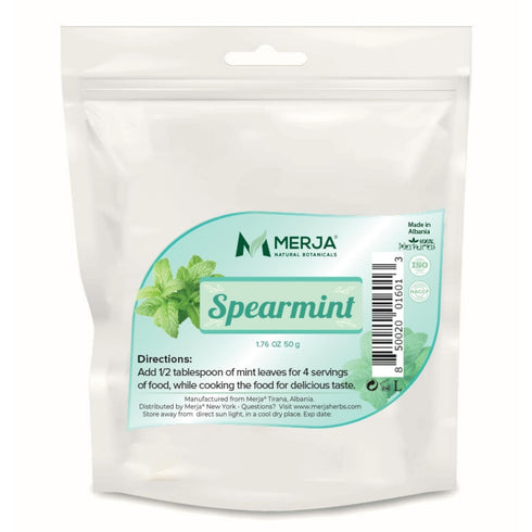 Merja Herbs Mediterranean Spearmint Loose Tea - Caffeine Free - Seasonings for