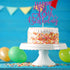 INNORU Purple Glitter Happy 18th Birthday Cake Topper - Cheers to 18 Years Birthday Party Decorations