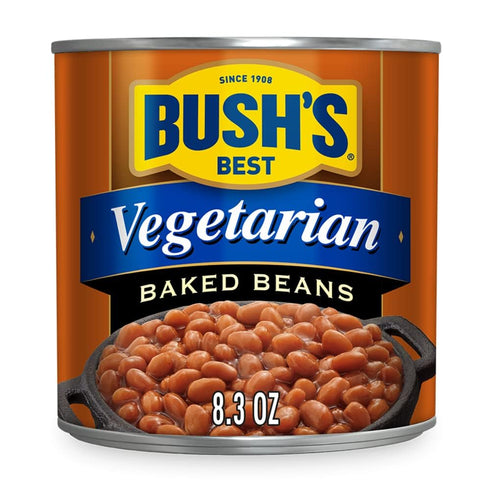 8.3 OZ (Pack 9) BUSH'S BEST Vegetarian Baked Beans- Canned Beans, Baked Beans,Kosher, Source of Plant Based Protein