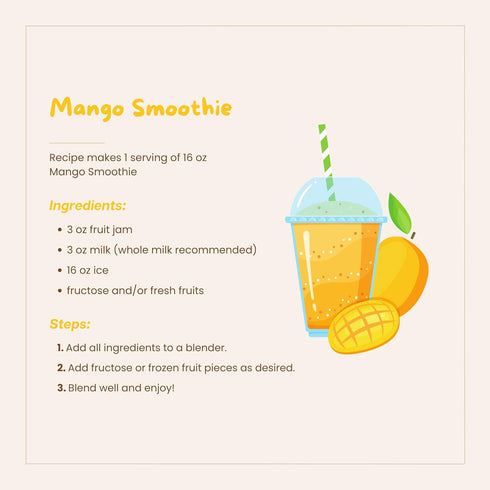 Mango Flavor Bossen Fruit Jam/Smoothie Paste - Perfect for Your Culinary Creations