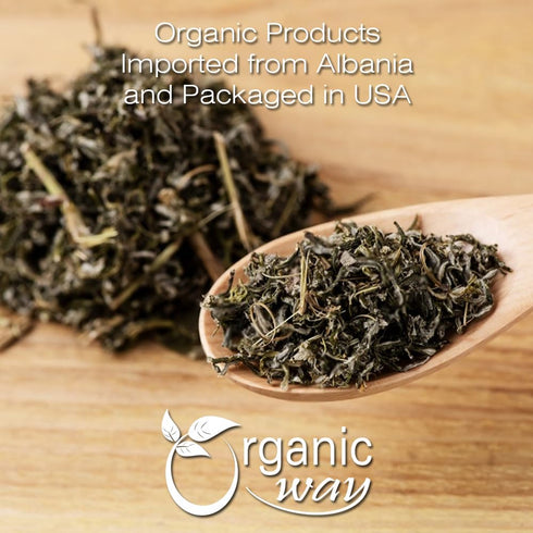 Organic Way Mugwort Herb Loose Leaf Cut & Sifted Herbal Tea - 100% Raw from Albania (4 oz)