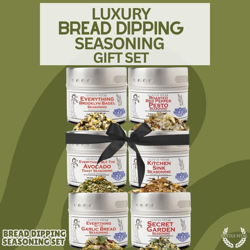 Pack GLP-1 Bread Dipping Seasonings Collection | Artisanal Spice Blends Six | Non GMO, All Natural | No MSG, Gluten