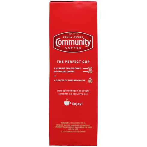 Community Packed 16 (Pack 1) Coffee Dark Roast Ground Coffee, Vacuum Ounce Bag