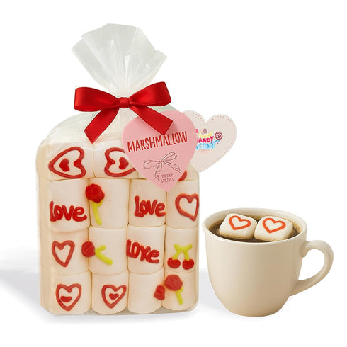 30 Count Marshmallow Gift 3 Pack, Soft & Fluffy Vanilla Marshmallows, Festive