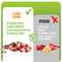 12 Packs 10 GURU HUNU Freeze Dried Fruit Mix, Individual Variety Mediterranean Fruit Snacks, No Sugar Added, Non-GMO