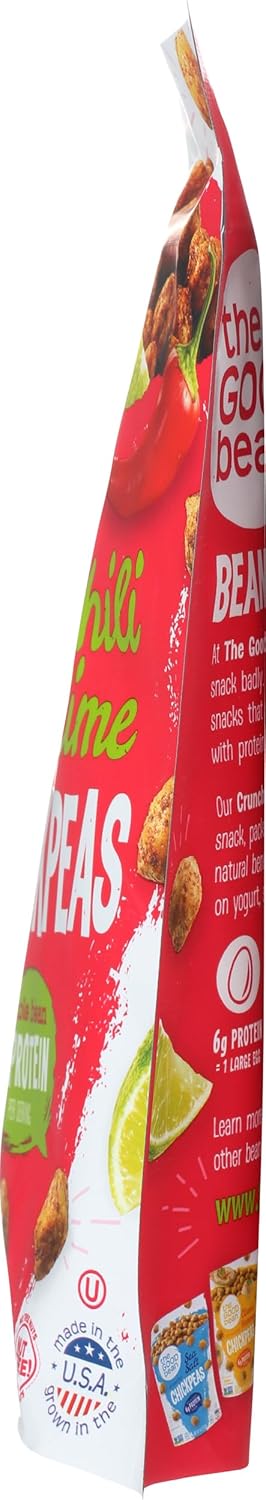 6 The Good Bean Chickpea Snacks, Smoky Chili/Lime, Gluten and Nut Free, Ounce