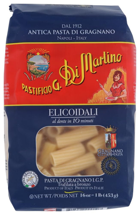 Pastificio G. Di Martino Elicoidali Pasta, Vegan Friendly, Kosher, Non-GMO, 1 Lb,