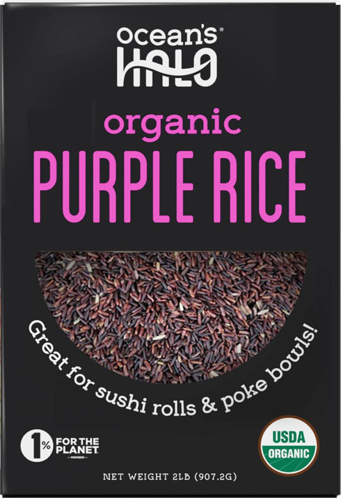Ocean's Halo Purple Rice, Organic, Vegan, Gluten-free Ingredients, 32 oz